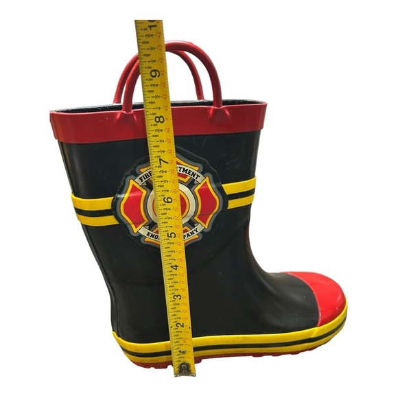 Fireman / Firefighter Unisex Rain Boots – Kids Size 13-1 - Picture 7 of 13